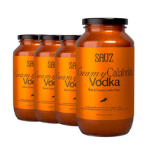 Load image into Gallery viewer, Rich Calabrian Vodka Sauce – Small Batch, Gluten-Free, 25 Oz Jar 4-Pack