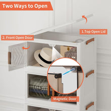 Load image into Gallery viewer, 3 Pack Space-Saving Storage Bins with Lids - Stackable, Foldable Convenience