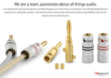 Load image into Gallery viewer, 24k Gold-Plated Speaker Banana Plugs - Secure Connections, 12-18 AWG, 16 Pcs