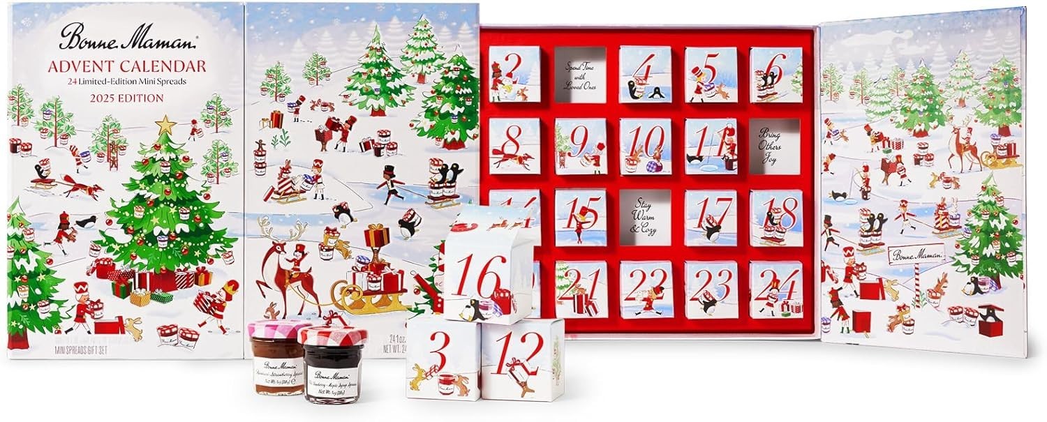 Beautifully Illustrated 2025 Advent Calendar - 24 Seasonal Flavor Surprises