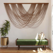 Load image into Gallery viewer, Boho Macrame Wall Hanging 59'' W - Large Cotton Tapestry for Stylish Interiors