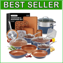 Load image into Gallery viewer, Ultimate 20-Pc PFOA-Free Non-Stick Cookware &amp; Baking Set for Healthy Cooking
