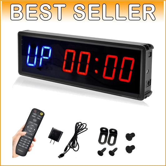 Durable LED Interval Stopwatch with Wireless Control for Effective Workouts