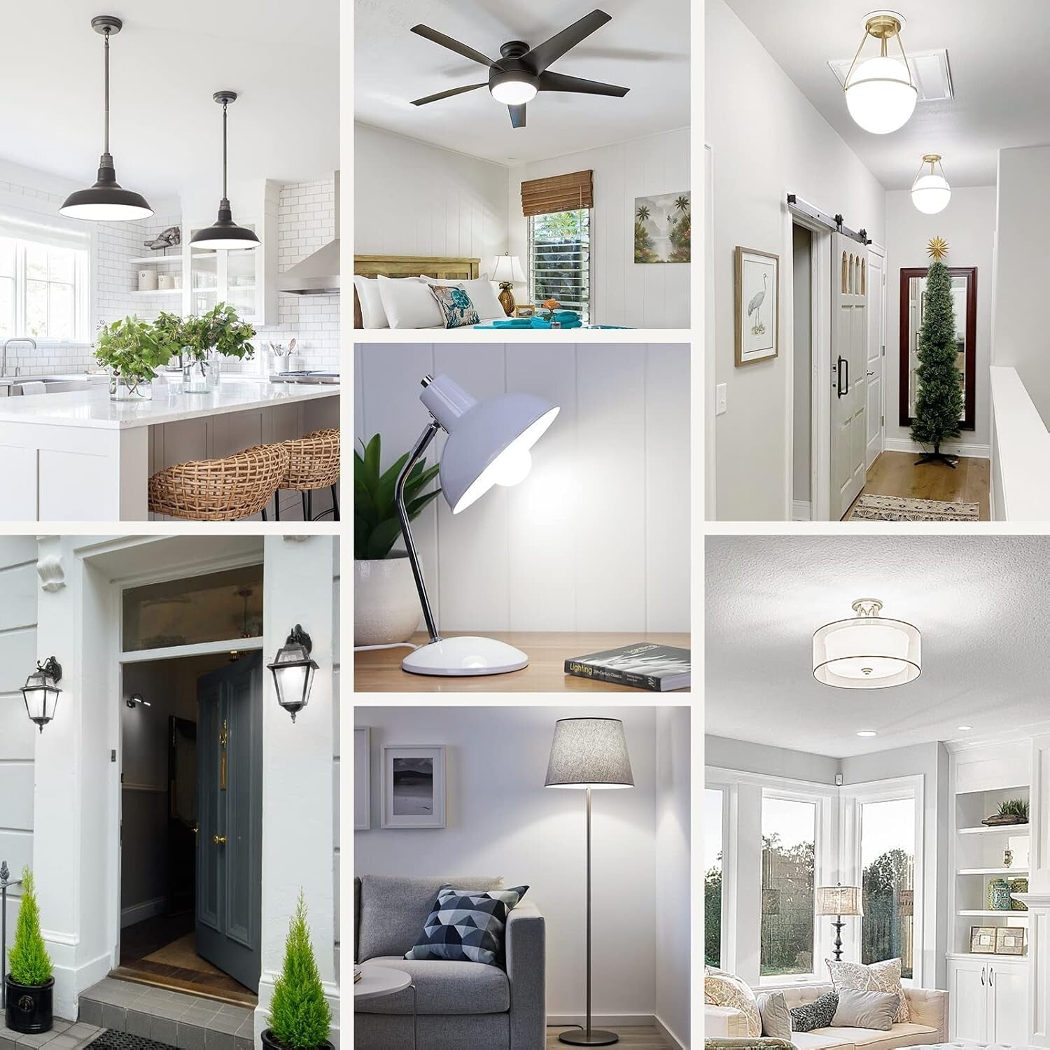 10-Pack A19 LED Light Bulbs - 100W Equivalent, Daylight White 5000K Brightness