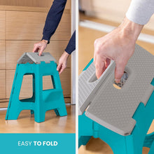 Load image into Gallery viewer, Multifunctional Lightweight Folding Step Stool - Ideal for Kitchen &amp; Bathroom