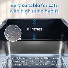 Load image into Gallery viewer, Super Large 28''L Stainless Steel Litter Box for Comfort &amp; Hygiene - XXXL Design