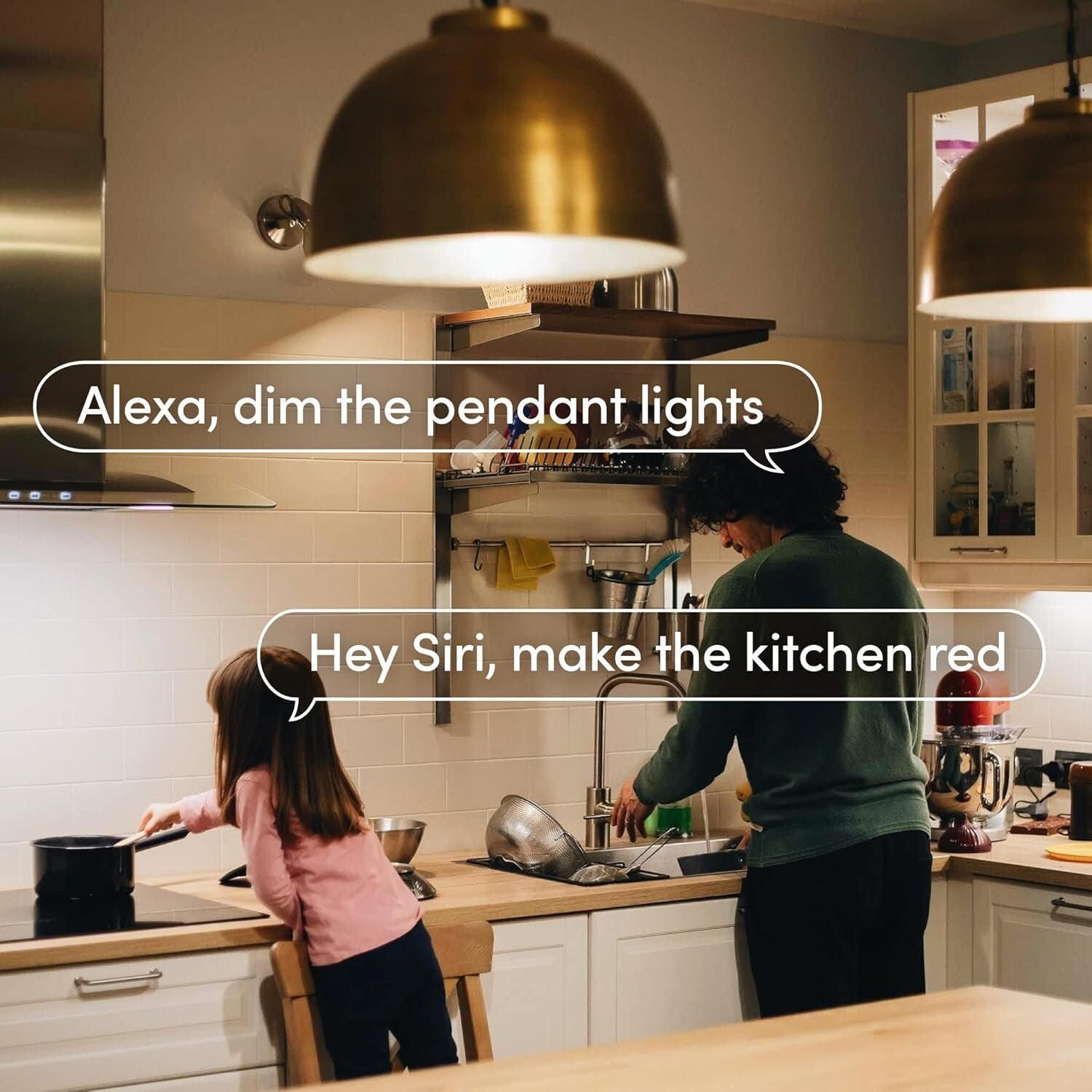 Weatherproof Smart BR30 LED Light Bulbs, 1100 Lumens, Dimmable, Indoor/Outdoor