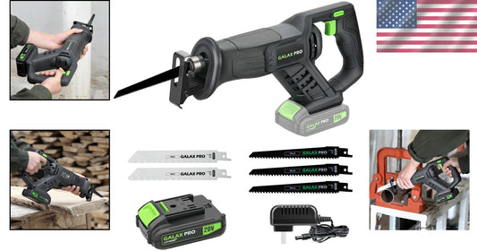 Powerful 20V Cordless Reciprocating Saw with 7/8" Stroke Length & Comfort Grip