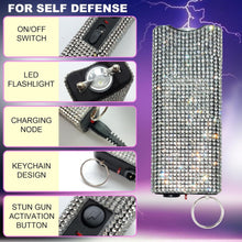 Load image into Gallery viewer, Chic PU Leather Wristlet Keychain Set with Pom Pom &amp; Safety Alarm Accessory
