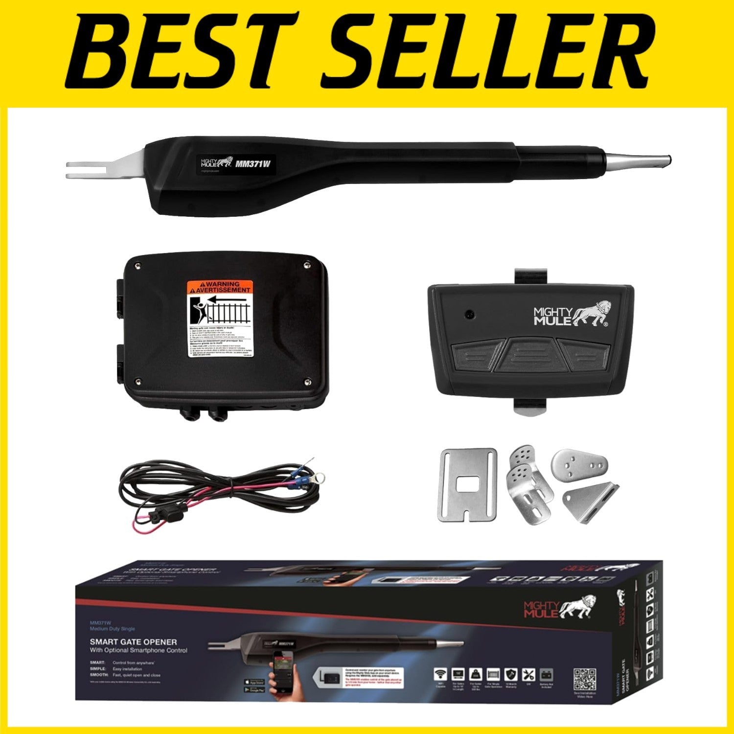 Automatic Gate Opener with Remote and Control Box - Secure Your Property