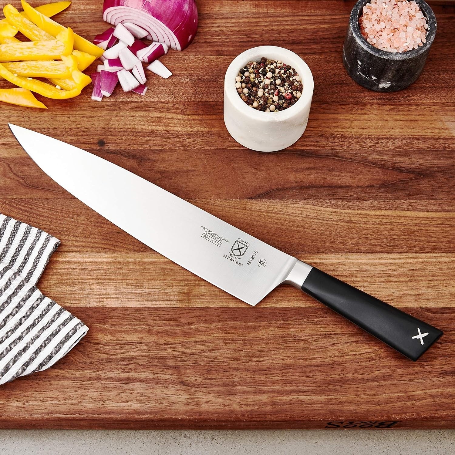 Züm High Carbon Steel Chef's Knife - 10 Inches, Black Handle Sophistication