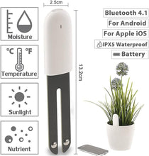 Load image into Gallery viewer, Smart Plant Monitor with Soil Moisture, Light, Temp &amp; Fertility Sensors - 2 Pack