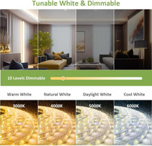 Load image into Gallery viewer, 40ft Waterproof Dimmable Tunable White LED Strip Lights with RF Remote Control