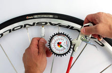 Load image into Gallery viewer, Prestaflator Bike Tire Inflator: Presta &amp; Schrader Compatibility, Compact Design