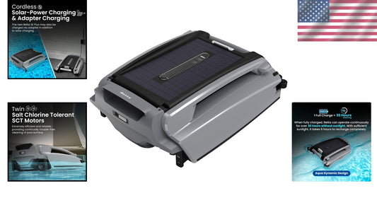 Advanced Solar Pool Skimmer with 30-Hour Battery Life & Easy Remote Control