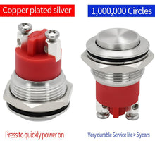 Load image into Gallery viewer, 19mm Momentary Push Button Switch Set - IP68 Waterproof for Car and Marine Use