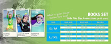 Load image into Gallery viewer, Youth Snorkeling Equipment - Rocks Dual Lens Mask, Fins &amp; Snorkel Set for Kids