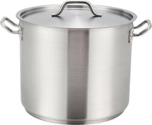 Load image into Gallery viewer, Commercial-Grade 32 Quart Stainless Steel Stock Pot with Dual Riveted Handles