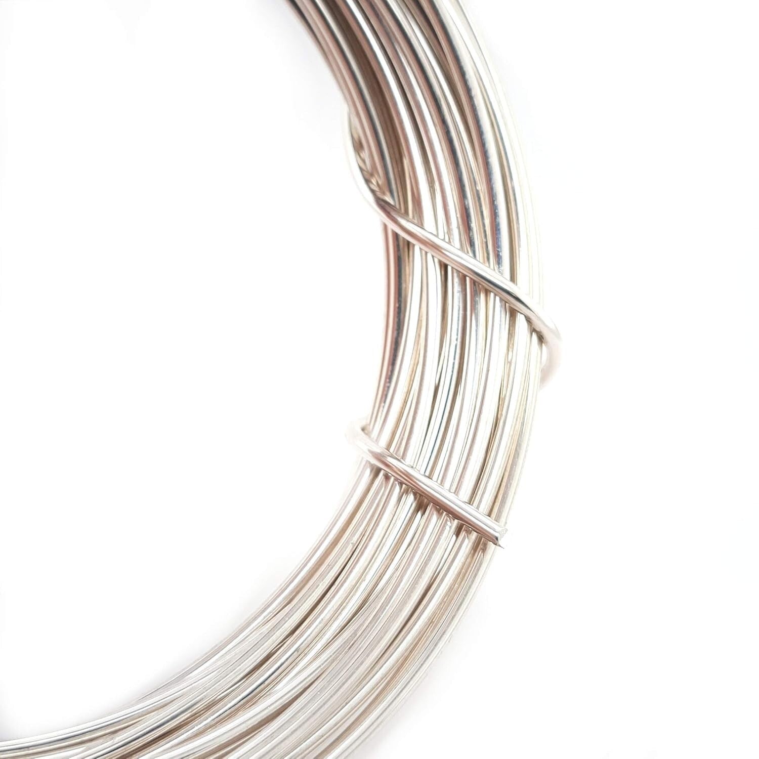 10 Gauge Polished Round Sterling Silver Wire - 5FT Dead Soft for Jewelry Making
