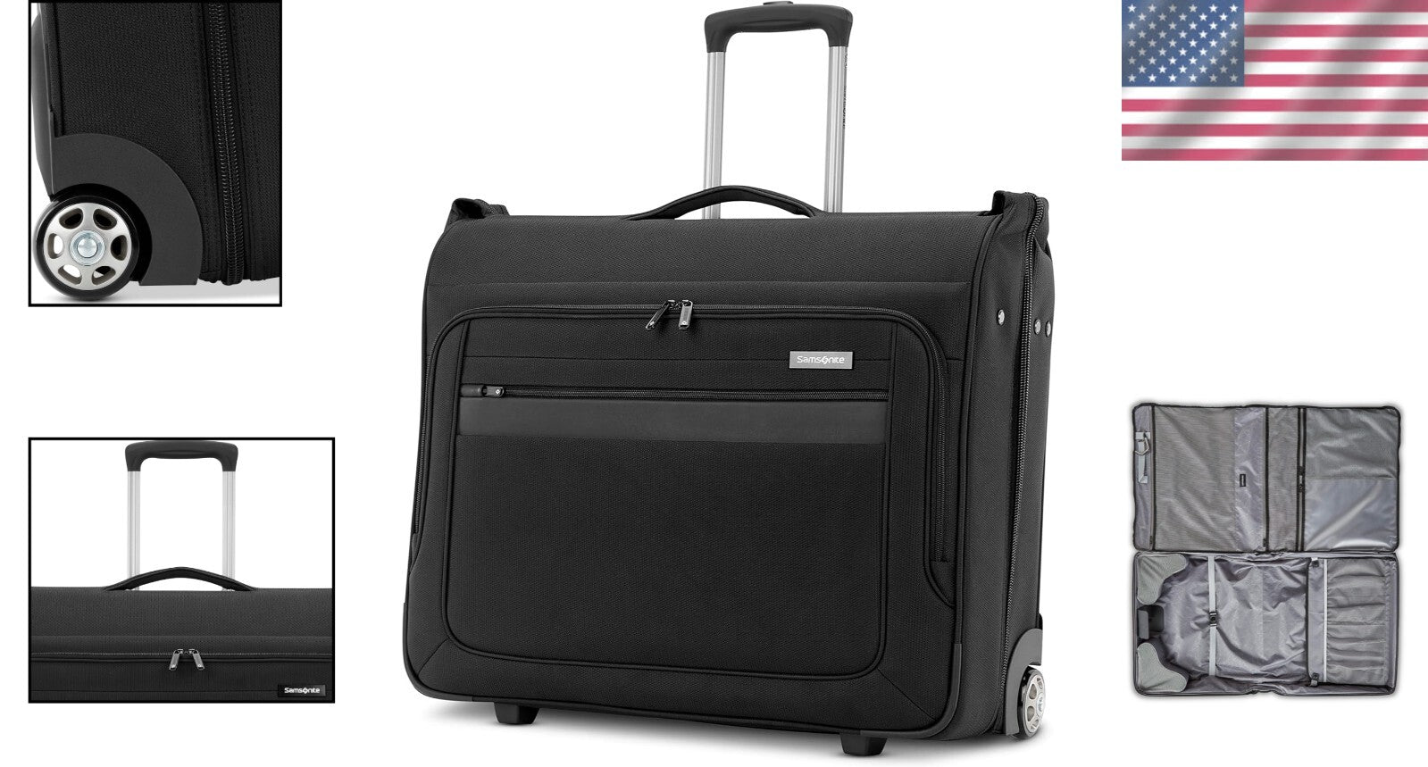 Ascella 3.0 Expandable Softside Luggage & Garment Bag with Spinner Wheels