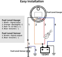 Load image into Gallery viewer, Universal Fit Fuel Sender and Gauge for Boats, Trucks, and RVs - Quick Install