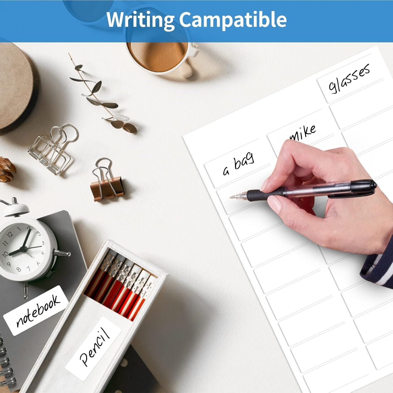 500 Sheets of 1" x 2-5/8" Address Shipping Labels for Laser and Inkjet Printers