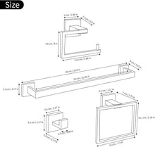 Load image into Gallery viewer, Modern Wall-Mounted 5-Piece Bathroom Accessories Set - Stylish and Durable