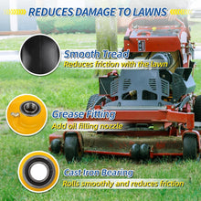 Load image into Gallery viewer, Puncture-Proof 13" Flat-Free Mower Tires with Adjustable Adapter Kit - 2 PCS
