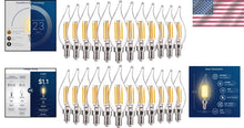 Load image into Gallery viewer, Elegant 24 Pack Dimmable E12 LED Chandelier Bulbs - 40W Incandescent Equivalent