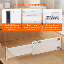 Load image into Gallery viewer, Expandable 10 Pack Drawer Dividers 4" High for Versatile Organizing Solutions