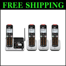 Load image into Gallery viewer, Advanced 4-Handset Cordless Phone with Digital Answering &amp; Caller ID Announcer