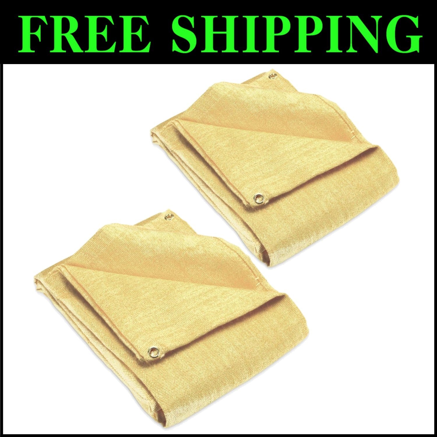Multi-Purpose Fire Shield Blanket Set - Fireproof Welding Protection 2 Pack