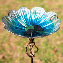 Load image into Gallery viewer, Attractive 31-Inch Birdbath with Stainless Metal Stake - Perfect for Gardens