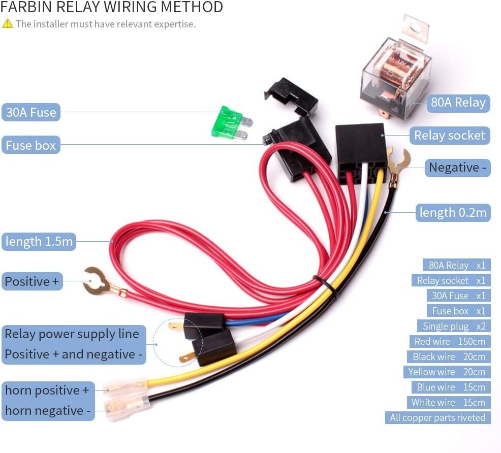 Premium Compact Electric Horn - 150DB Loud Train Sound for Trucks & SUV - 2PCS