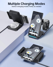 Load image into Gallery viewer, 3-in-1 Foldable Wireless Charger for Google Pixel Watch &amp; Phones - Fast Charging