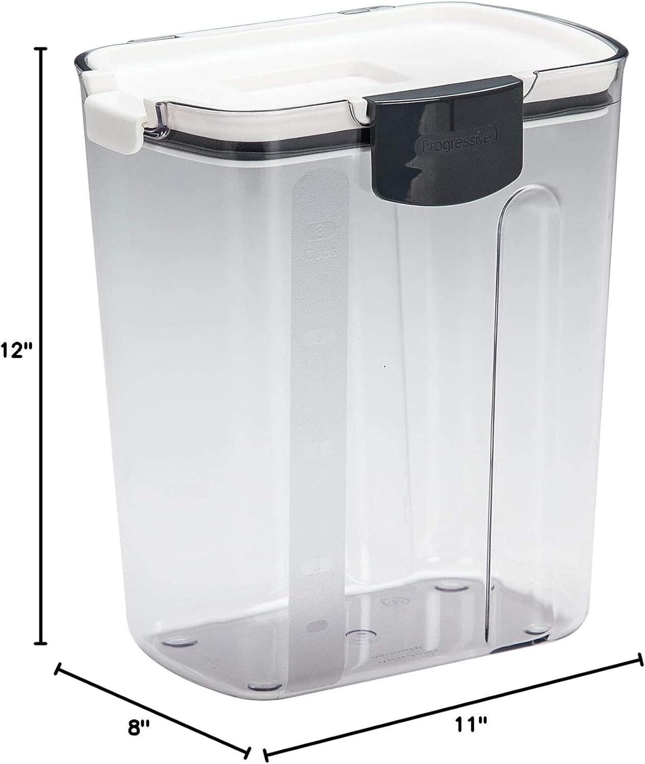 6-Piece Airtight Clear Plastic Storage Set for Flour, Sugar & Baking Essentials