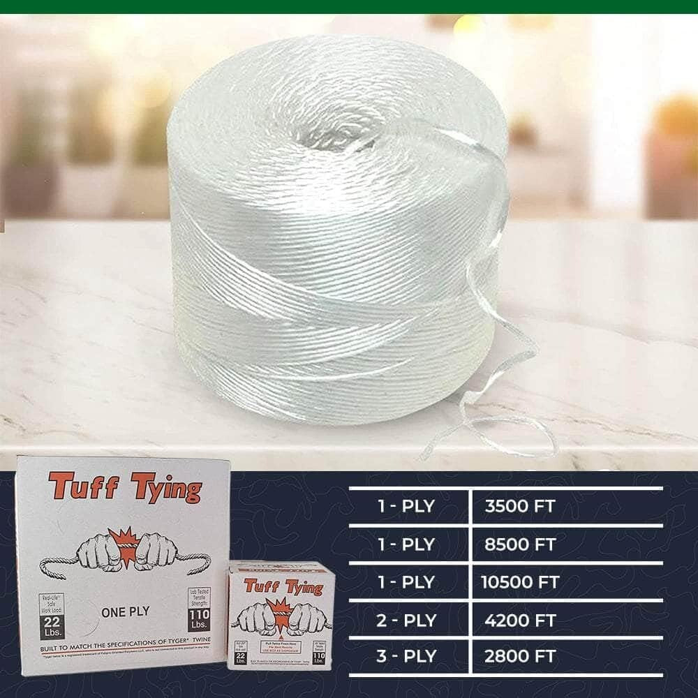 Multi-Purpose Tuff Tying Twine - 327lb Strength, Ideal for Indoor/Outdoor Use