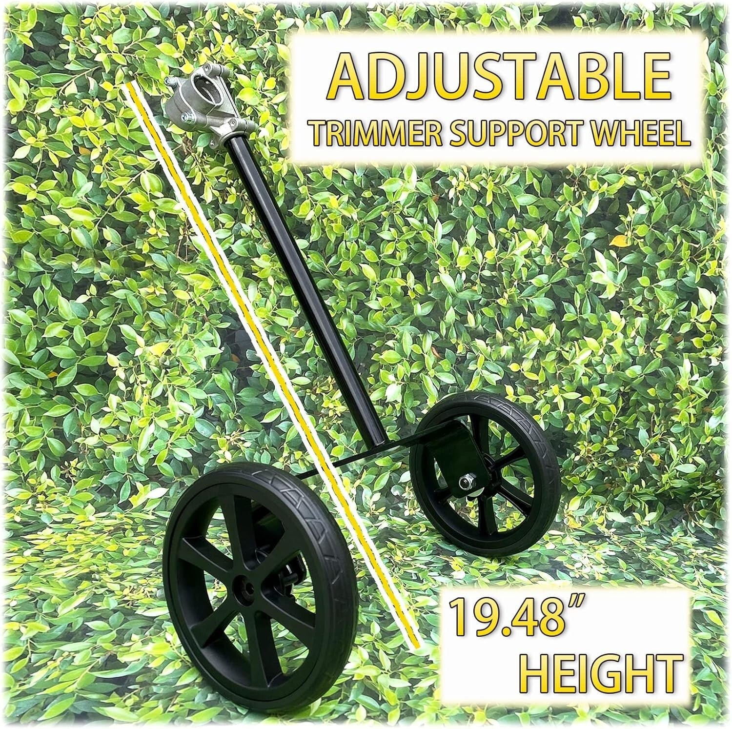 Lightweight 19.48" Trimmer Support Wheel: Ideal for Effortless Yard Maintenance