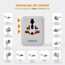 Load image into Gallery viewer, Multi-Functional Travel Adapter with Fast Charging and Global Compatibility