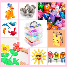 Load image into Gallery viewer, 72 Color Polymer Clay Kit - Non-Stick Modeling Clay with 19 Tools &amp; Storage Box
