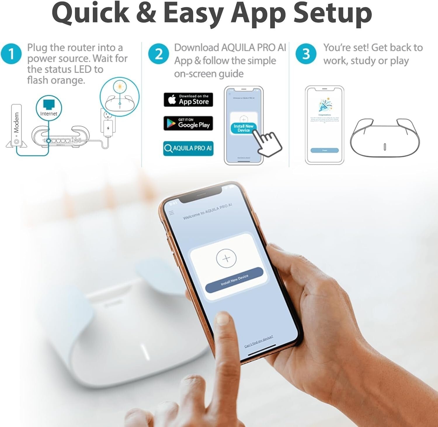 Ultimate AX3000 WiFi 6 Mesh Duo - Fast Connectivity & AI Parental Controls