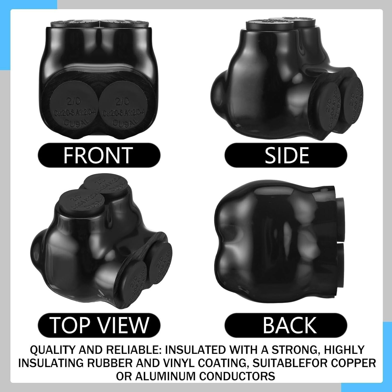 Premium 5-Pack Multi Cable Connectors with Insulation - Ideal for Professionals