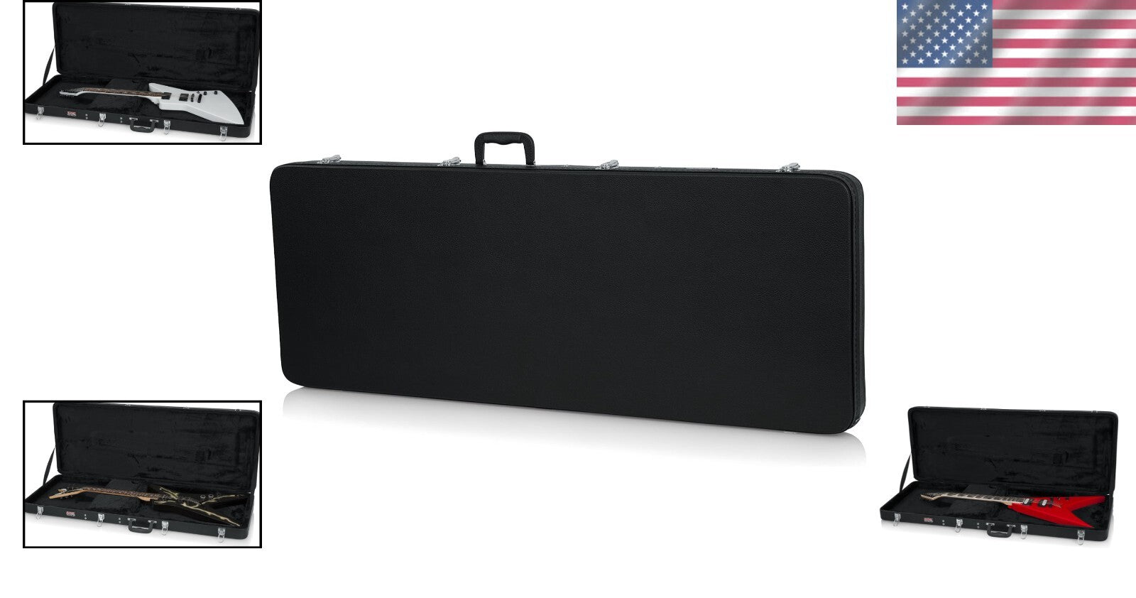 Custom Fit Guitar Case for Extreme Shapes - Ideal for BC Rich, Flying V & More
