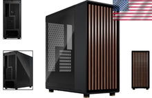 Load image into Gallery viewer, Stylish North Charcoal Black Tempered Glass Case - Customizable &amp; Efficient