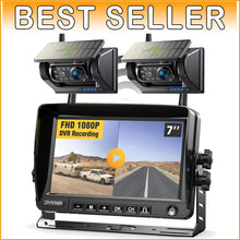 Load image into Gallery viewer, 1080P Magnetic Solar Wireless Backup Camera with 7" Monitor – Easy DIY Install