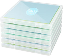 Load image into Gallery viewer, Compact 6 Pack Scrapbook Organizers with Frosted Cover Design - 12 x 12