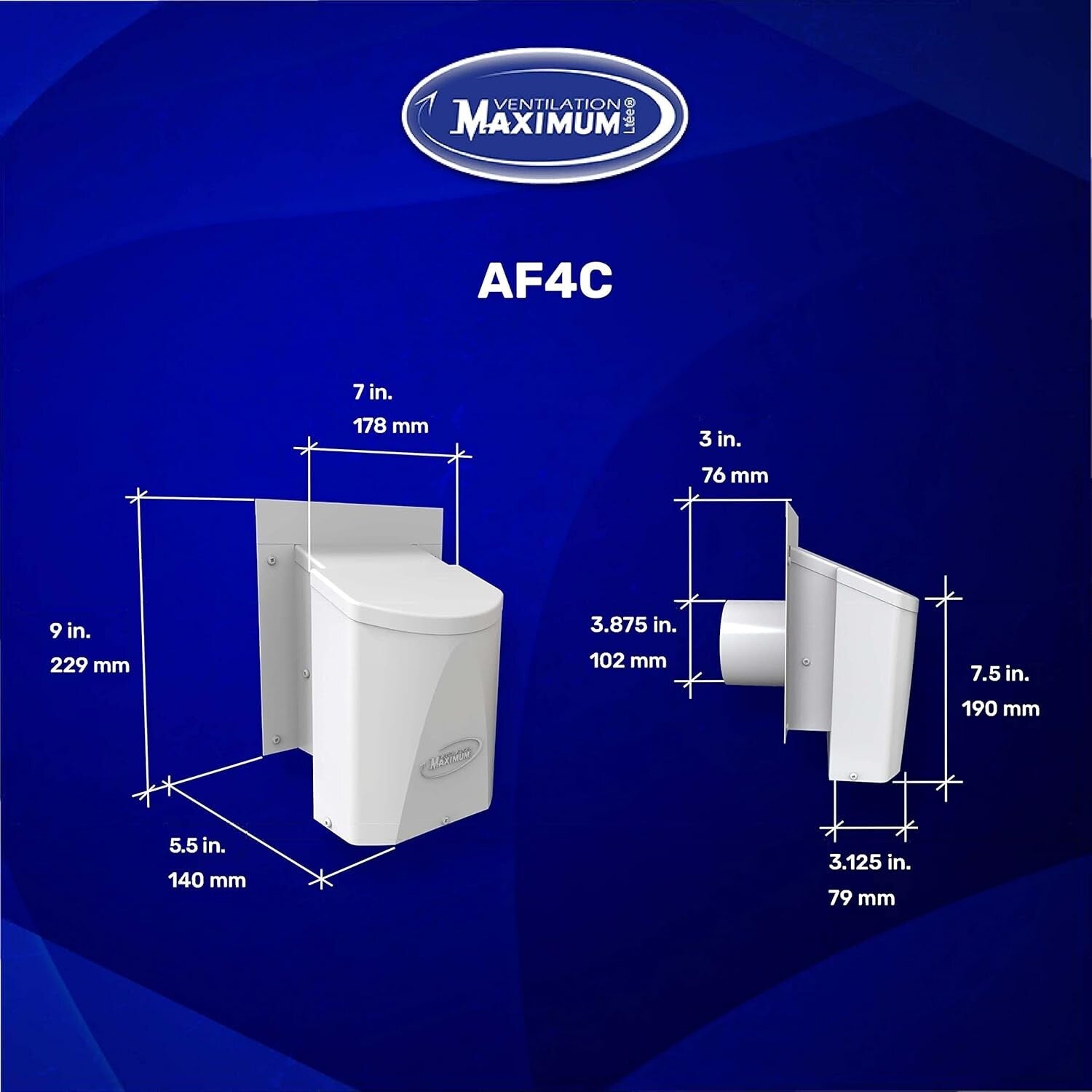 Energy-Saving 4-Inch Wall Dryer Vent Cover with Durable Steel Construction