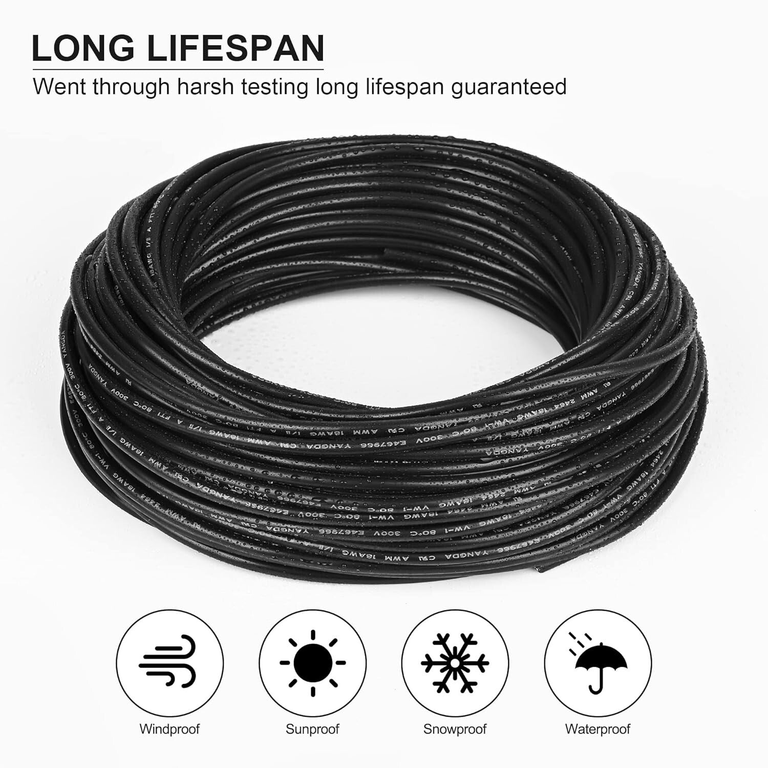 20 AWG Stranded Oxygen-Free Copper Wire - 300FT Low Voltage Electrical Cable