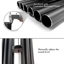 Load image into Gallery viewer, Elegantly Crafted 66-Inch Outdoor Wind Chimes - Perfect Sympathy Gift in Black