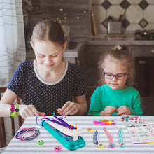 Load image into Gallery viewer, Funky DIY Friendship Bracelet Kit with Unicorn Storage - Gift for Young Creators